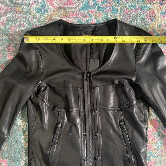 Diesel Black Gold Leather Jacket - Orig. Tags Incl - Picture 7 of 10